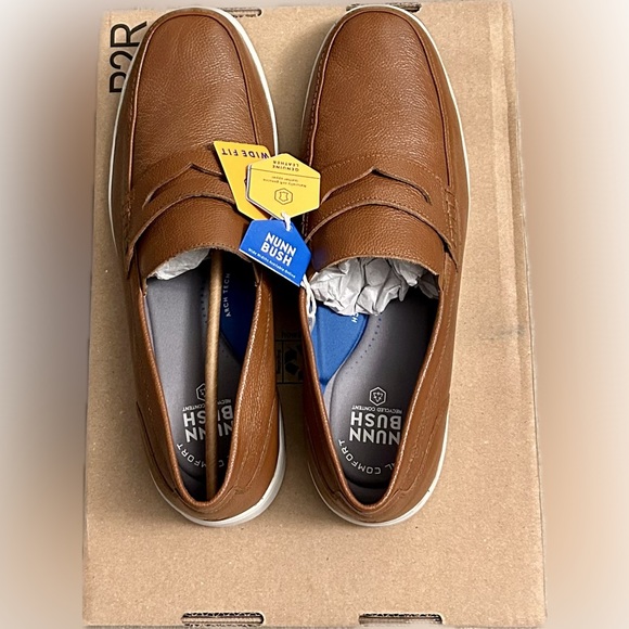 Nunn Bush Cognac Men’s Luca Moc Toe Penny Loafer - 13W main image 12